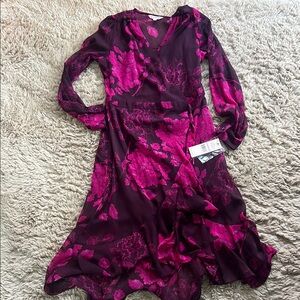 Nanette Lepore Fit and Flare Wrap Dress